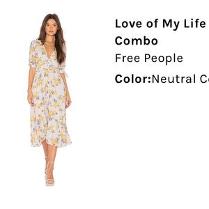 Free People Love of My Life Prairie Dress L 12 14